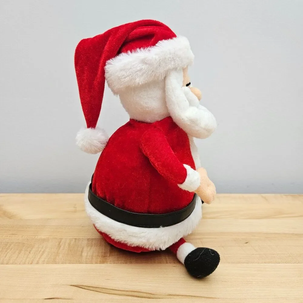 WORKS Tekky Toys 2007 Tickle Santa Claus Animated Plush Laughing VIDEO Christmas